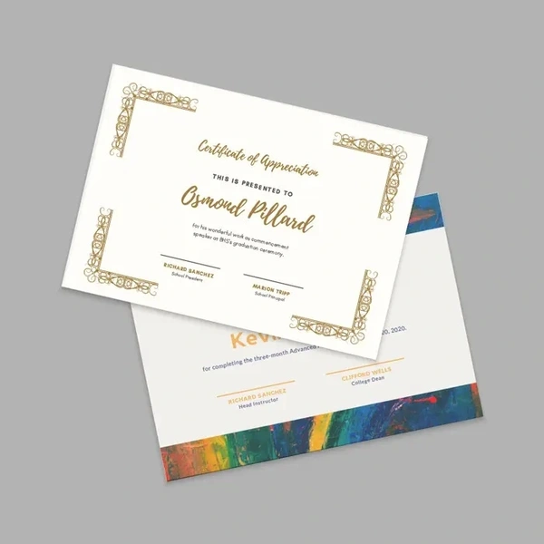  Uncoated Paper For Certificates