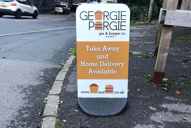 Georgie Porgie Ecoflex 2 Pavement Sign